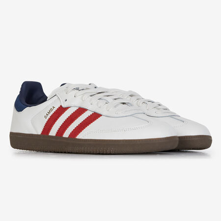 ADIDAS ORIGINALS samba SAMBA OG BLANC/ROUGE HOMME