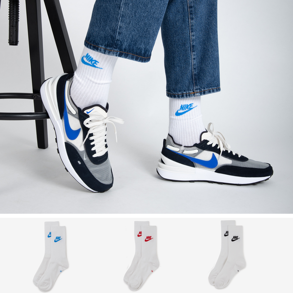 Chaussettes de sport Nike - Taille 39-42 - Unisexe - noir / blanc