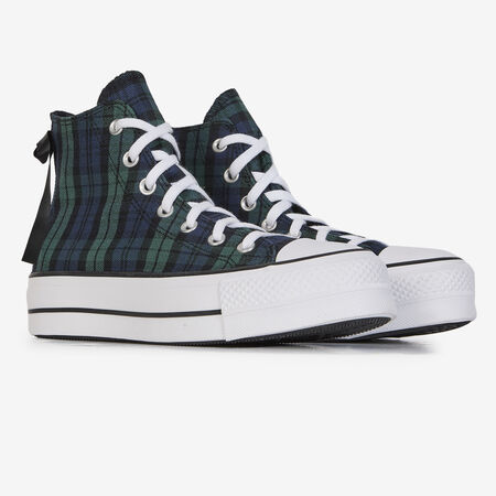 CONVERSE CHUCK TAYLOR ALL STAR LIFT HI BLEU/NOIR DAMES