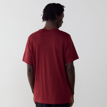 NIKE HOODIE CLUB SMALL LOGO BORDEAUX/BLANC HOMME