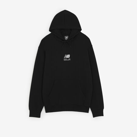 HOODIE BOSTON LOGO : NOIR/ROSE