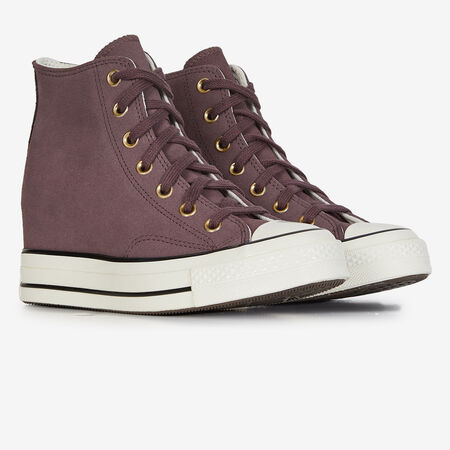 CONVERSE chuck taylor all star CHUCK TAYLOR ALL STAR WEDGE SUEDE MARRON FEMME