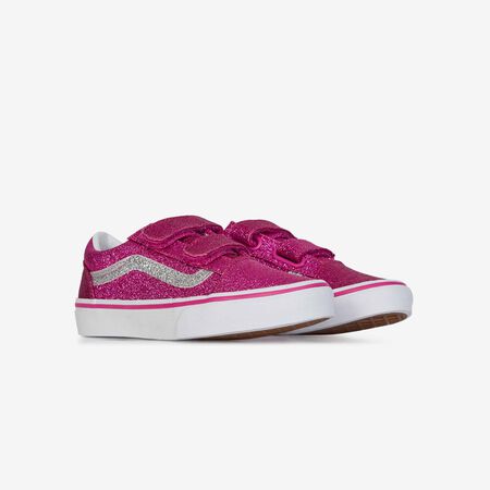 VANS old skool OLD SKOOL V GLITTER ROSE/BLANC KIND