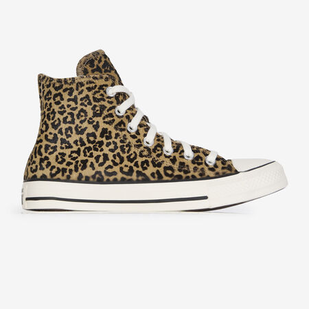 CONVERSE chuck taylor all star CTAS HI PONY HAIR LEOPARD MARRON/NOIR DAMES
