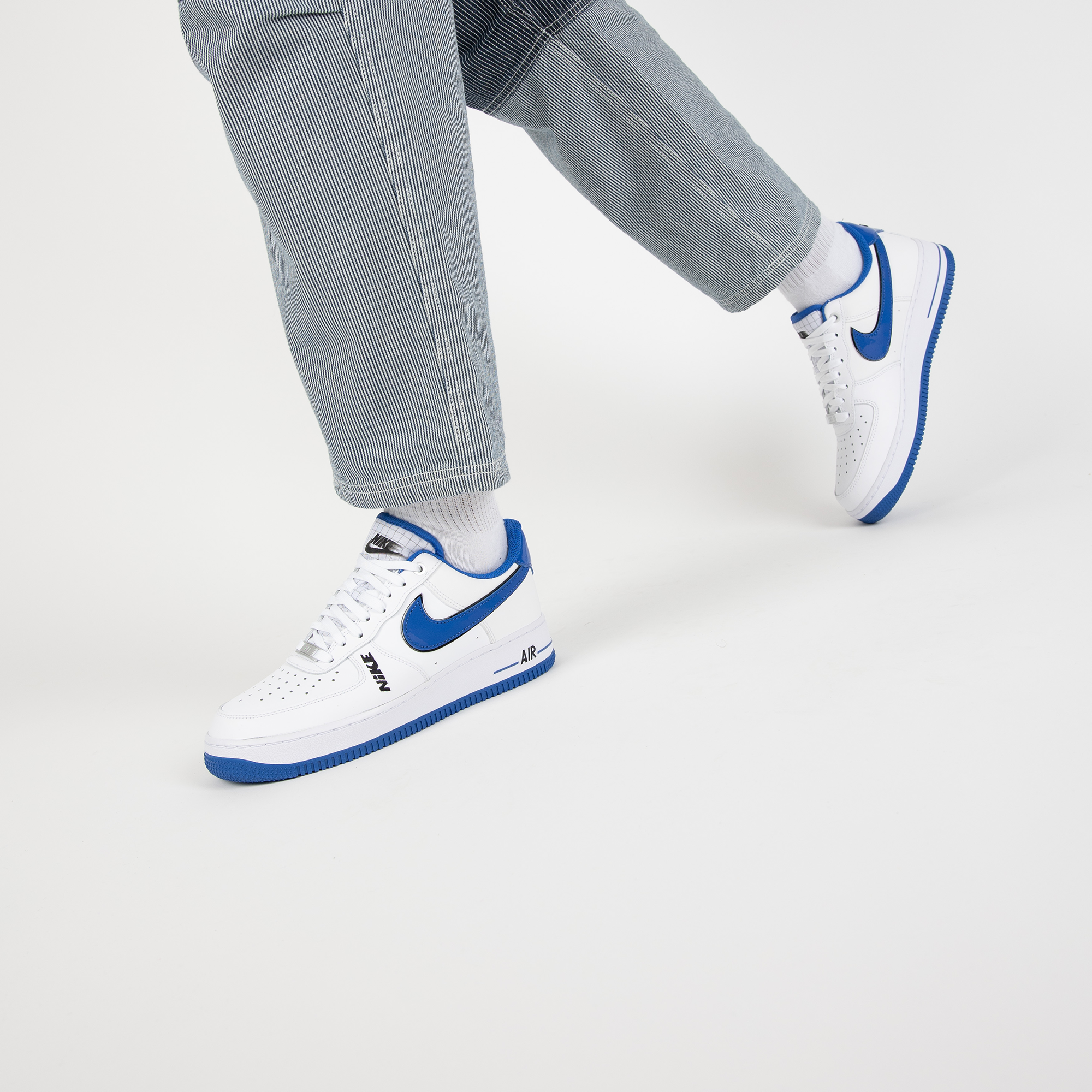airforce 1 wit blauw