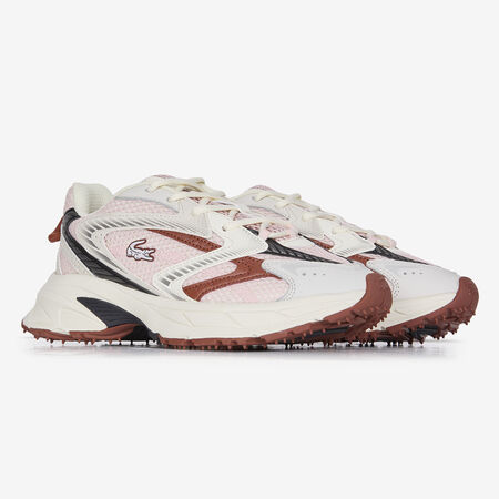 LACOSTE l00 L003 NEO SHOT BLANC/BORDEAUX DAMES