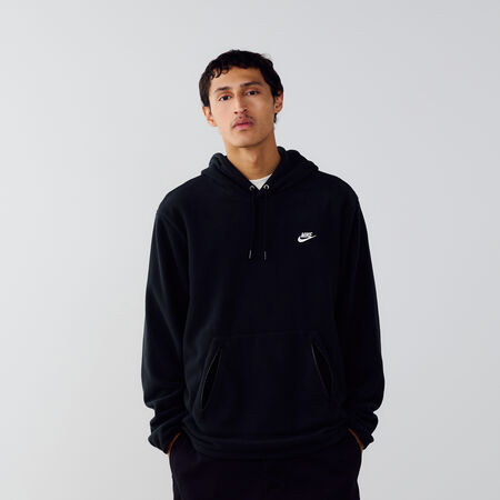 NIKE HOODIE CLUB POLAR NOIR/BLANC HOMME