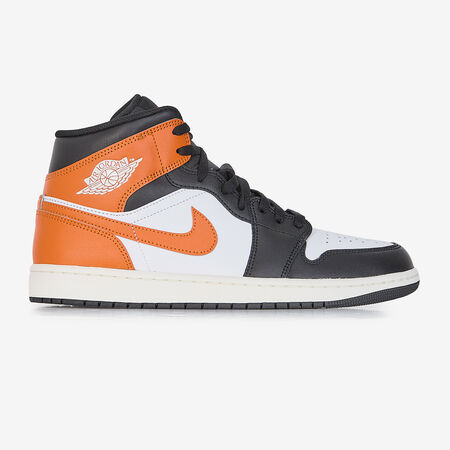 JORDAN air jordan 1 AIR JORDAN 1 MID BLANC/ORANGE HOMME