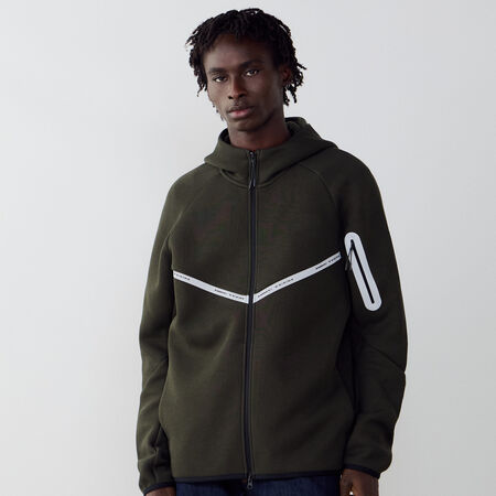 NIKE JACKET TECH FLEECE FZ REFLECTIVE VERT HEREN