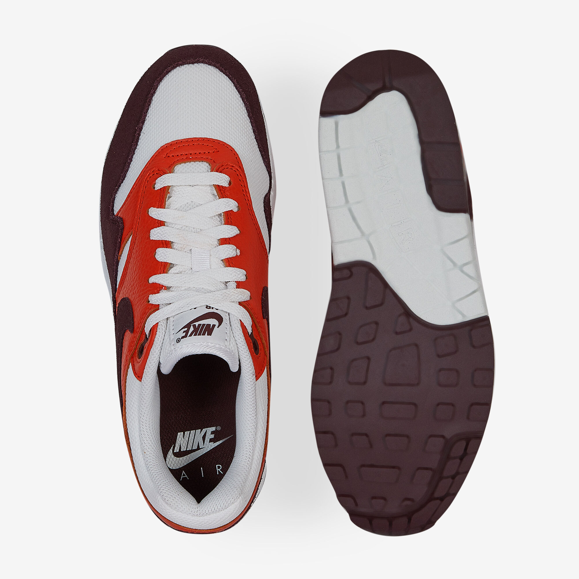 NIKE AIR MAX 1 ROOD WIT SNEAKERS HEREN Courir.be