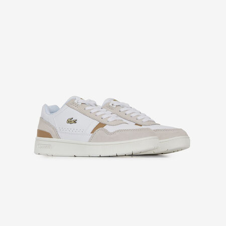 LACOSTE t-clip T-CLIP BLANC/MARRON CADET