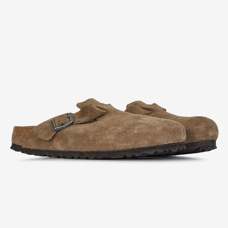 BIRKENSTOCK boston BOSTON SUEDE DARK TEA MARRON DAMES