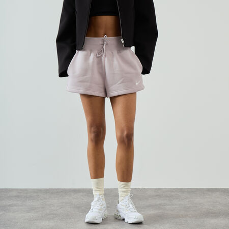 NIKE SHORT PHOENIX ESSENTIAL TAUPE/BLANC DAMES