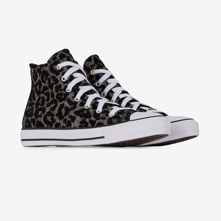 CONVERSE chuck taylor all star CHUCK TAYLOR ALL STAR HI LEOPARD NOIR/BLANC JUNIOR