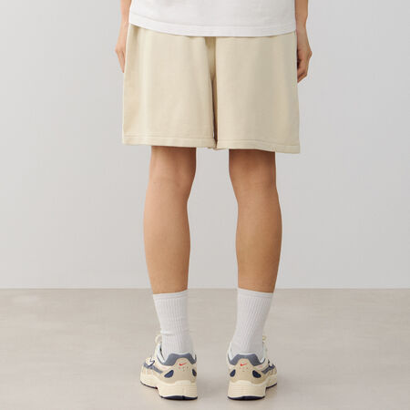 NIKE SHORT CLUB FLOW BEIGE/BLANC HOMME