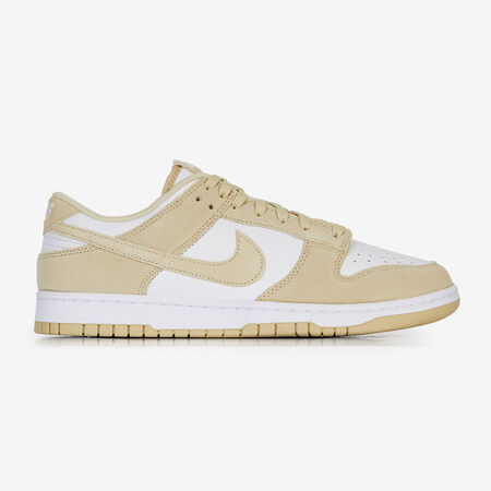 DUNK LOW : BLANC/OR