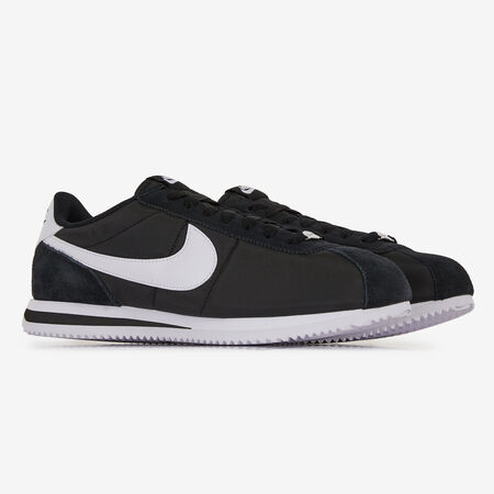 NIKE cortez CORTEZ NYLON NOIR/BLANC HOMME