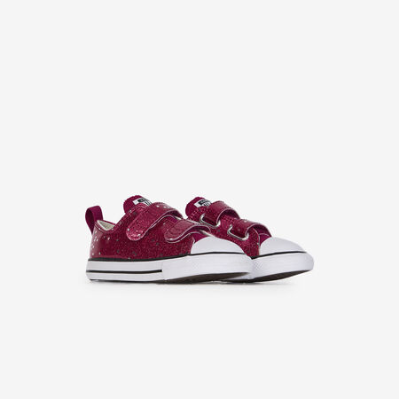 CONVERSE CHUCK TAYLOR ALL STAR OX CF GLITTER ROSE/BLANC BABY