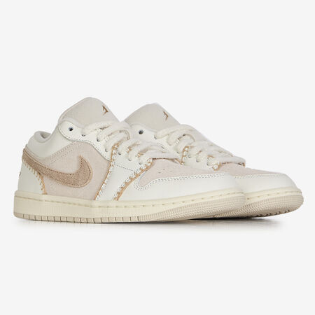 JORDAN AIR JORDAN 1 LOW FUR BEIGE/BLANC DAMES