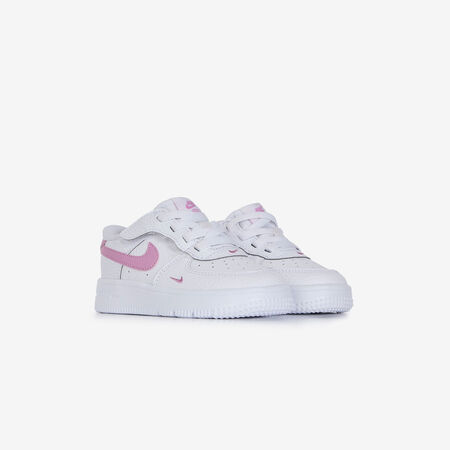 NIKE air force 1 AIR FORCE 1 LOW MINI SWOOSH BLANC/ROSE B&Eacute;B&Eacute;
