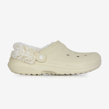 CROCS FLEECE LINED CLOG BLANC FEMME