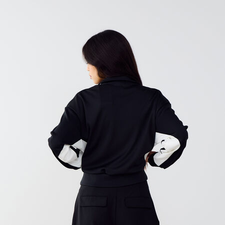 JORDAN JACKET TRACKTOP CORE NOIR/BLANC FEMME
