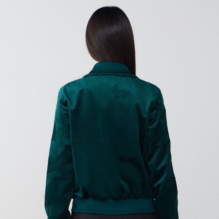 ADIDAS ORIGINALS JACKET FZ ADICOLOR VELVET VERT FEMME