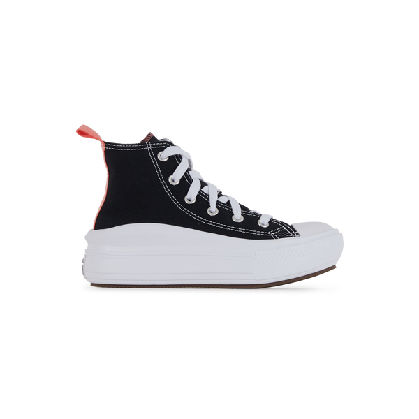 geweer iets koper CONVERSE CHUCK TAYLOR ALL STAR MOVE HI ZWART/ROZE - SNEAKERS KINDEREN |  Courir.be