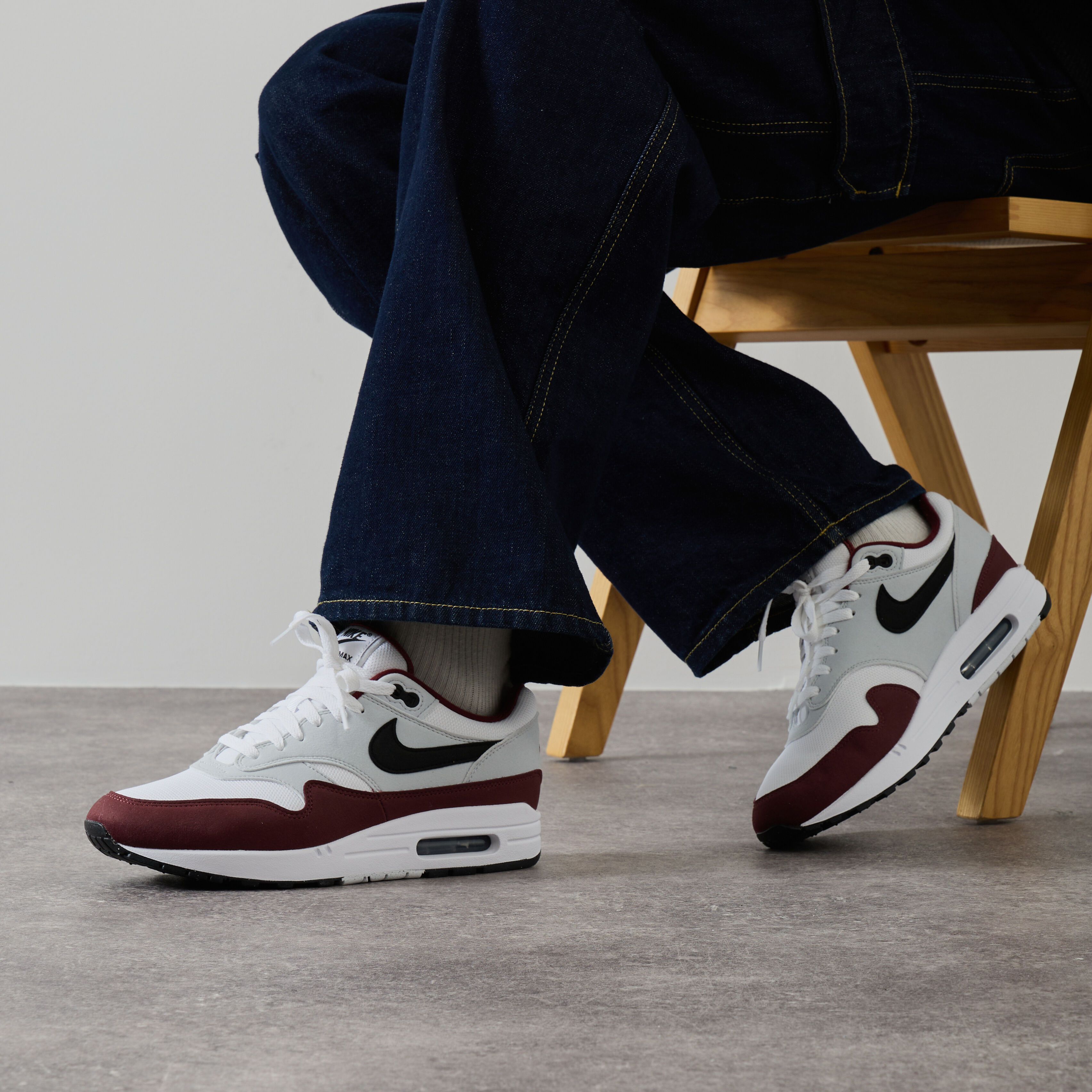 Air max 1 gris blanc cheap