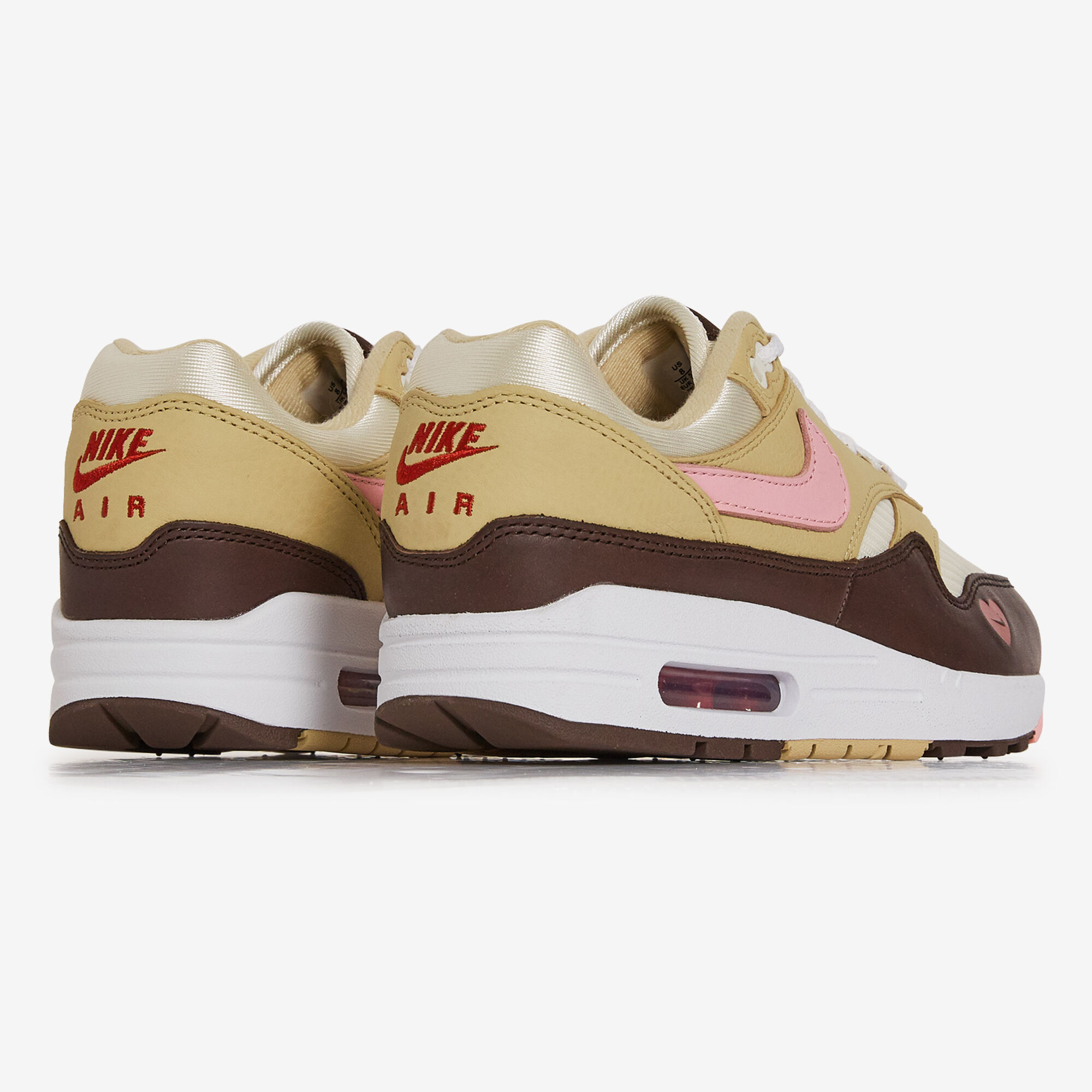 NIKE AIR MAX 1 VALENTINE BEIGE ROSE SNEAKERS FEMME Courir.be