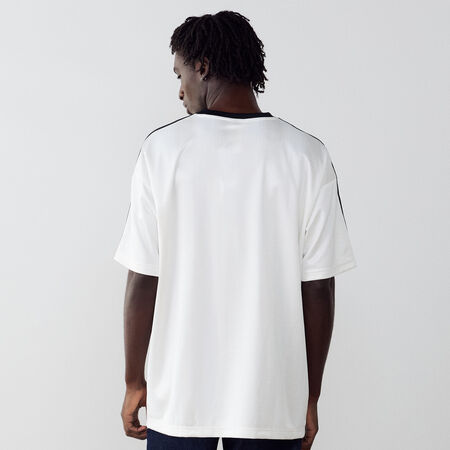 ADIDAS ORIGINALS JERSEY TREFOIL BLANC/NOIR HEREN