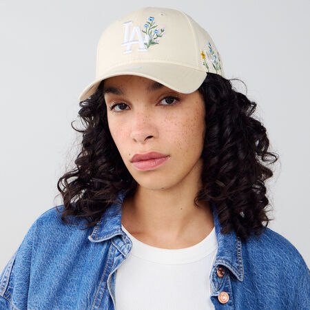 NEW ERA 9FORTY WOMEN LA FLORAL EMBROIDERY BEIGE/BLANC DAMES