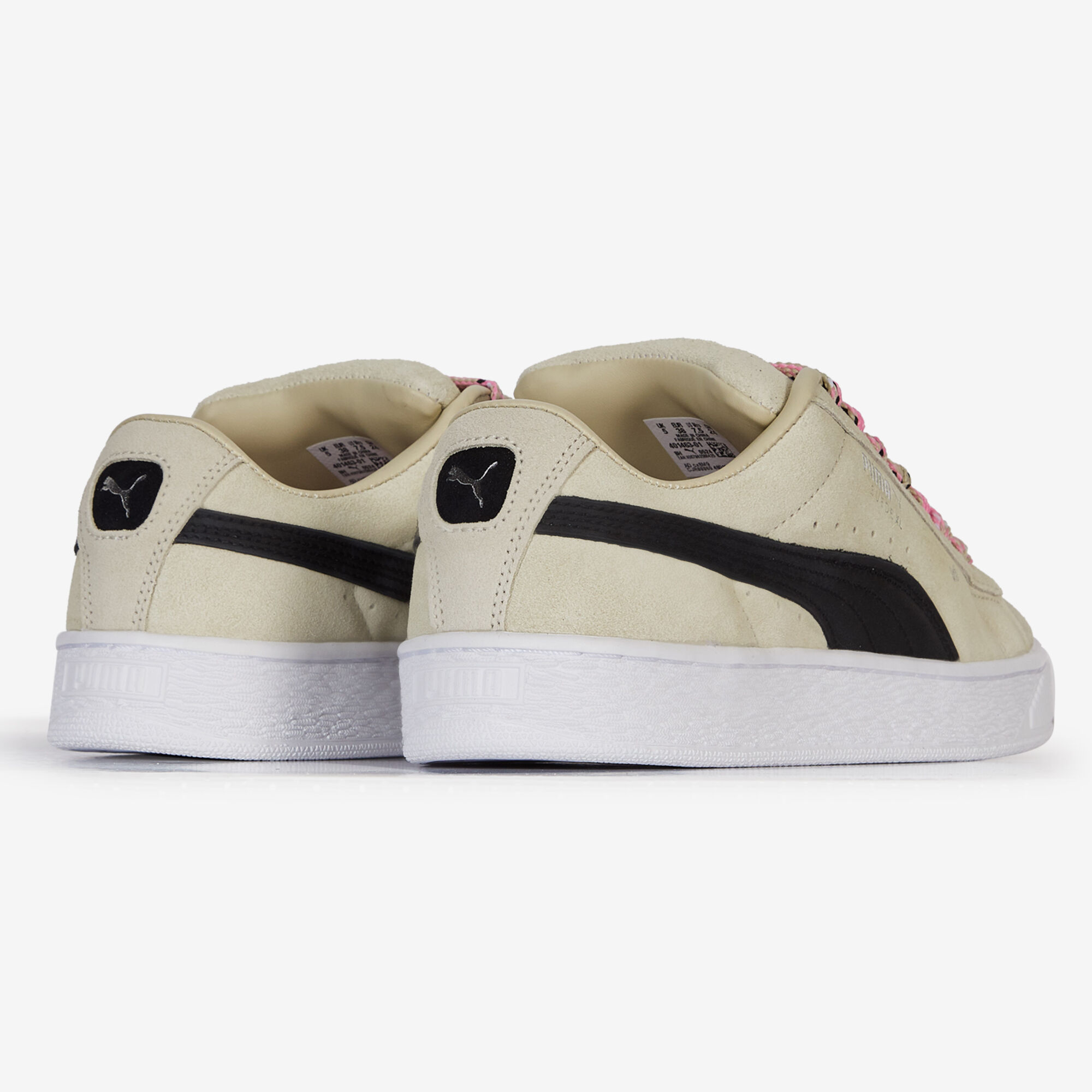 Puma suede noir semelle beige cheap