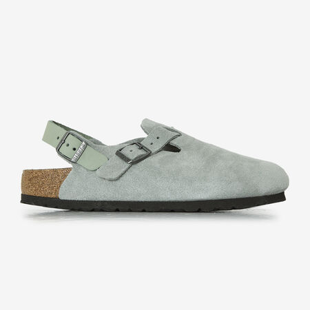 BIRKENSTOCK TOKIO SUEDE PURE SAGE GRIS FEMME