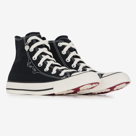 CONVERSE CHUCK TAYLOR HI NOIR/BLANC FEMME