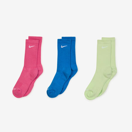 NIKE CHAUSSETTES X3 EVERYDAY MID JAUNE/ROSE HEREN