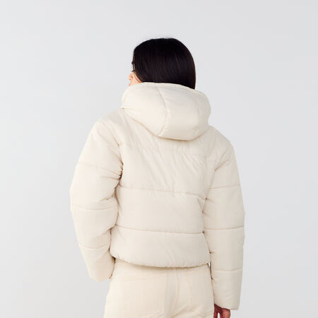 NIKE DOUDOUNE PUFFER BEIGE/NOIR FEMME
