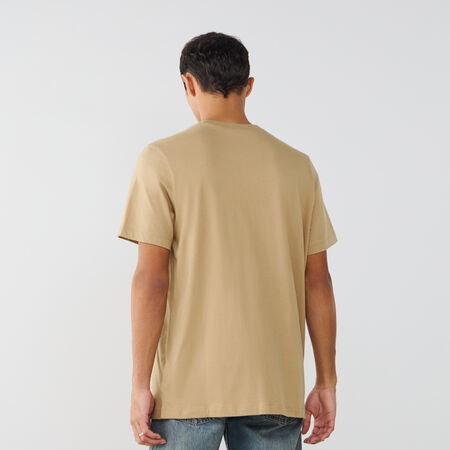 NIKE TEE SHIRT CLUB MARRON/BLANC HOMME