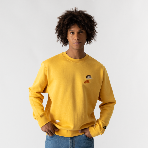 Yellow Pull Jaune Nike Nike Crew Fta Multi Logo