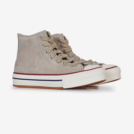 CONVERSE chuck taylor all star CHUCK TAYLOR ALL STAR EVA LIFT HI SUEDE BEIGE/WIT JUNIOR