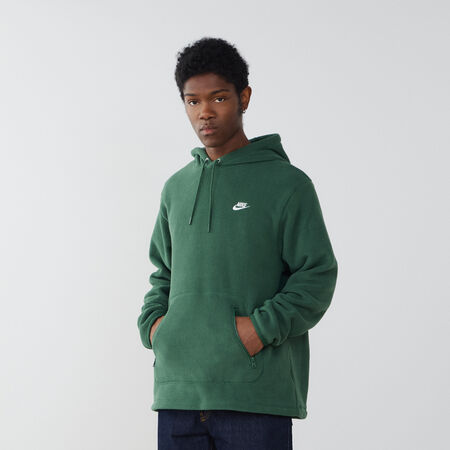 NIKE HOODIE CLUB SMALL LOGO VERT/BLANC HOMME