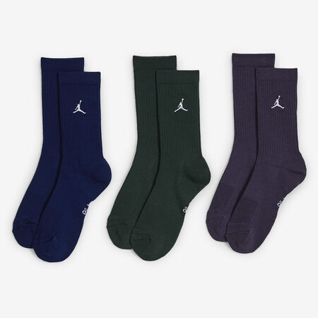 JORDAN CHAUSSETTES X3 CREW JUMPMAN BLEU/VERT HEREN