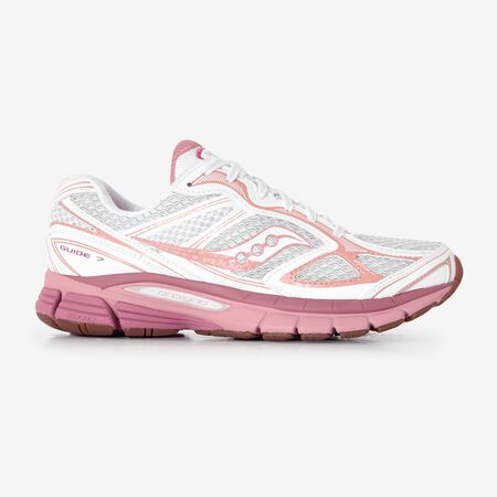 SAUCONY PROGRID GUIDE 7 BLANC/ROSE FEMME