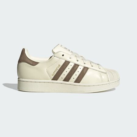 ADIDAS ORIGINALS superstar SUPERSTAR PONY HAIR BLANC/MARRON DAMES