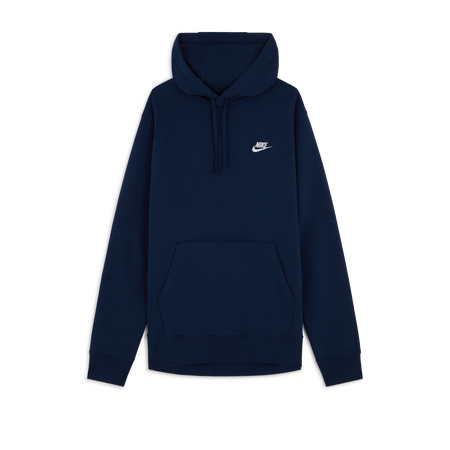 NIKE HOODIE CLUB SMALL LOGO MARINE HOMME