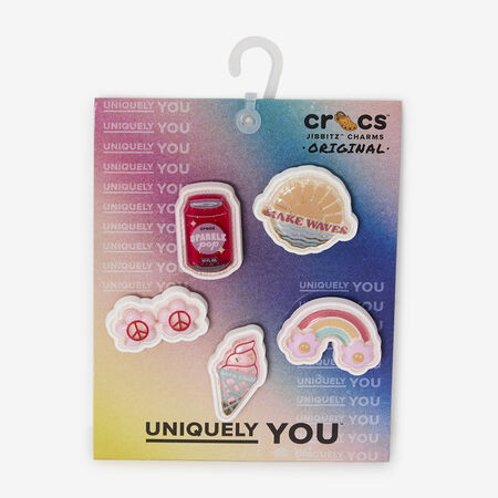 JIBBITZ SQUISH FILLED SUMMER 5PC : MULTICOLORE