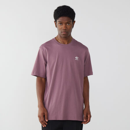 ADIDAS ORIGINALS TEE SHIRT ESSENTIAL TREFOIL PAARS/WIT HEREN