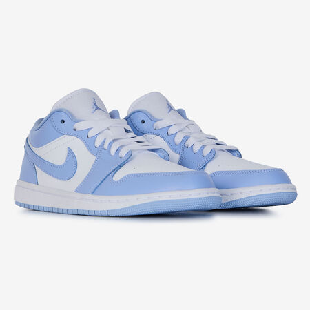 JORDAN AIR JORDAN 1 LOW BLANC/BLEU DAMES