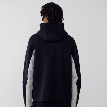 NIKE JACKET TECH FLEECE FZ NOIR/GRIS HEREN