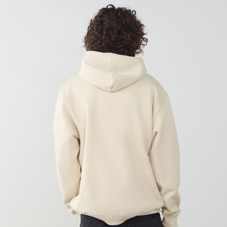 NEW BALANCE HOODIE SMALL LOGO BEIGE/BLANC HOMME